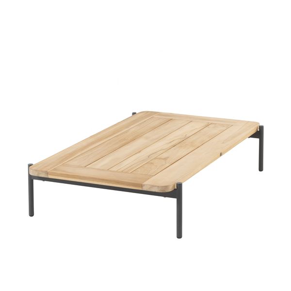 4 Seasons Yoga Coffee Table 120x75 - Alum./teak